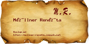 Müllner Renáta névjegykártya